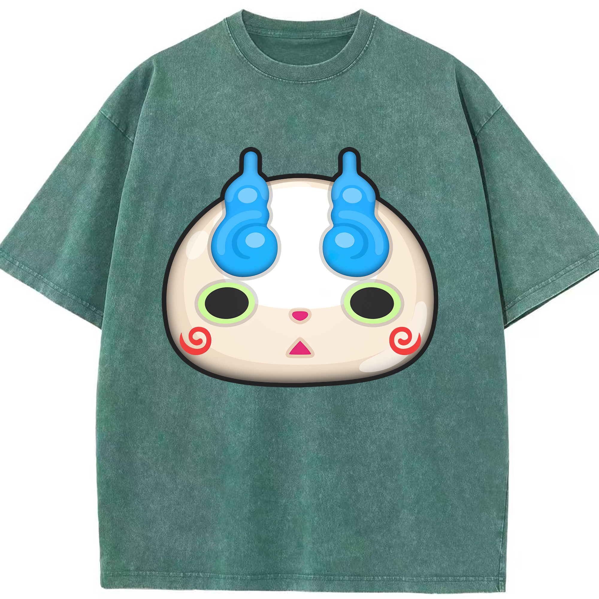 （画像用） 妖怪ウォッチ Yo-kai Watch 綿100% ヴィンテージ風 半袖Tシャツ（フロントプリント）